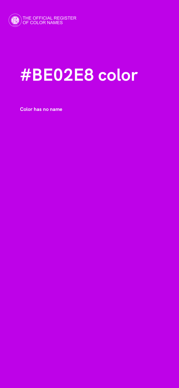 #BE02E8 color image