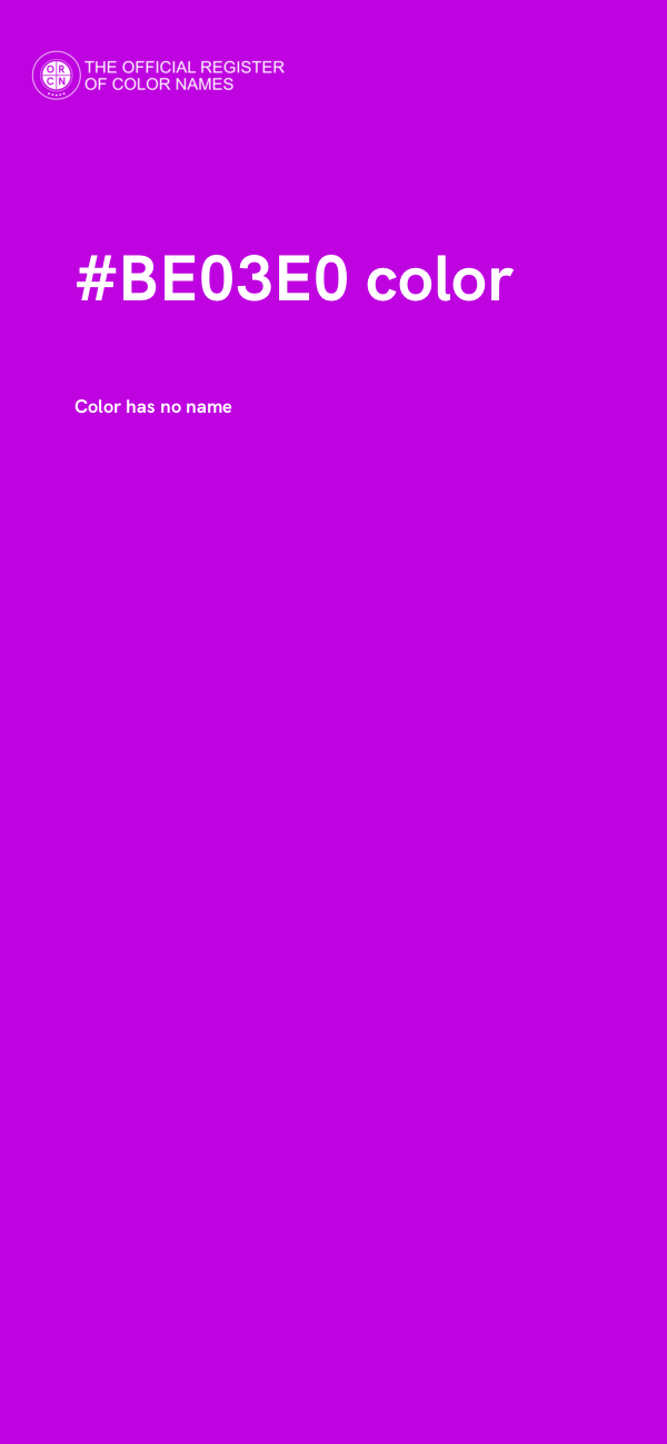 #BE03E0 color image