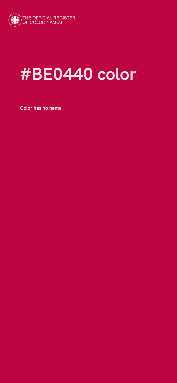 #BE0440 color image