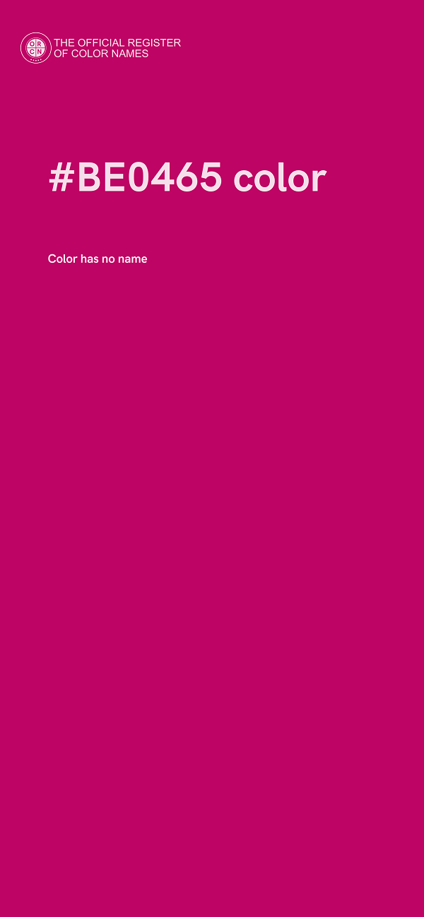 #BE0465 color image