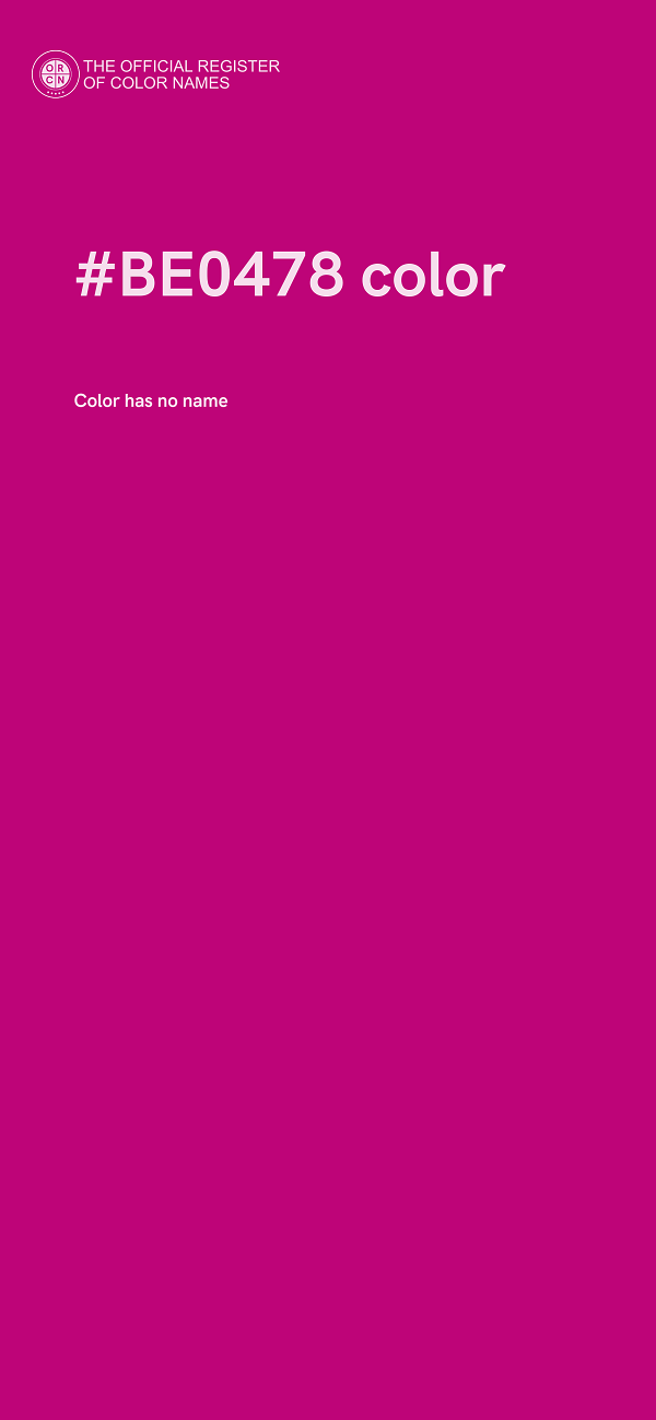 #BE0478 color image