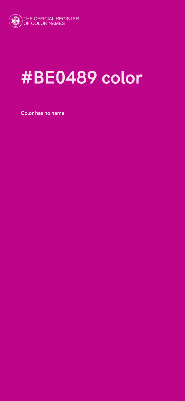 #BE0489 color image