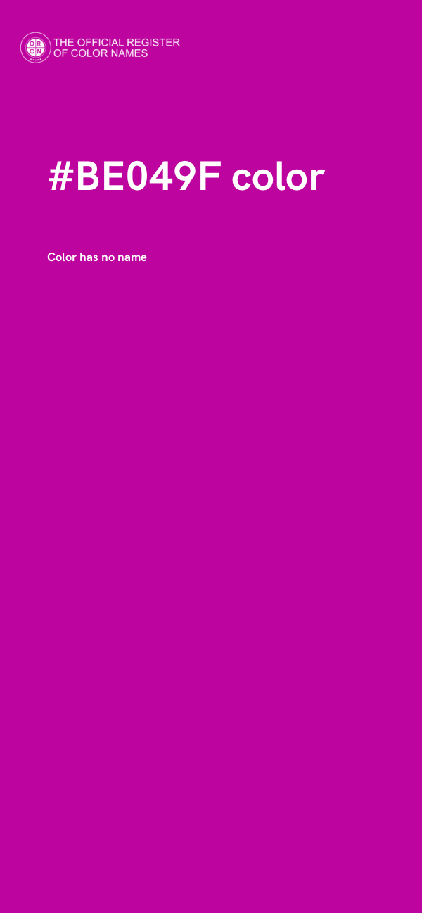 #BE049F color image