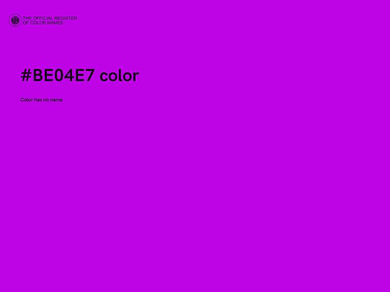 #BE04E7 color image