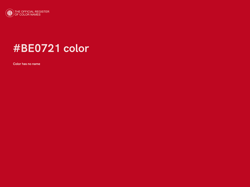 #BE0721 color image