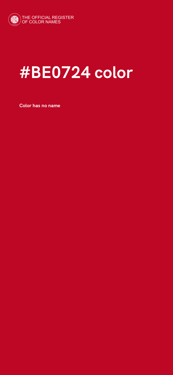 #BE0724 color image