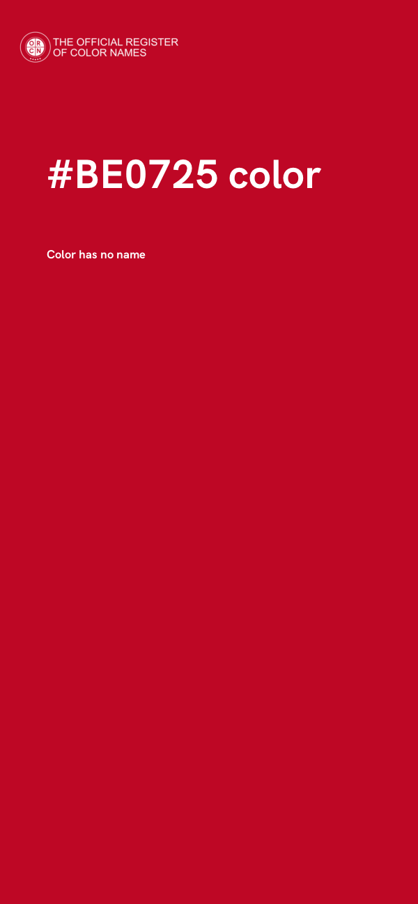 #BE0725 color image
