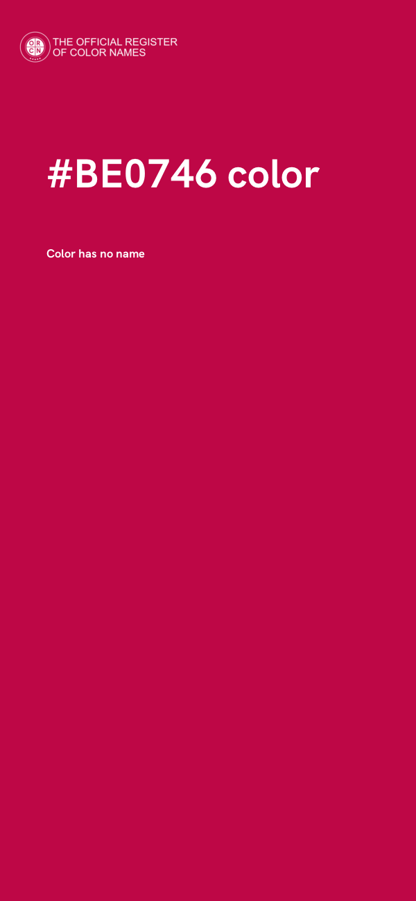 #BE0746 color image