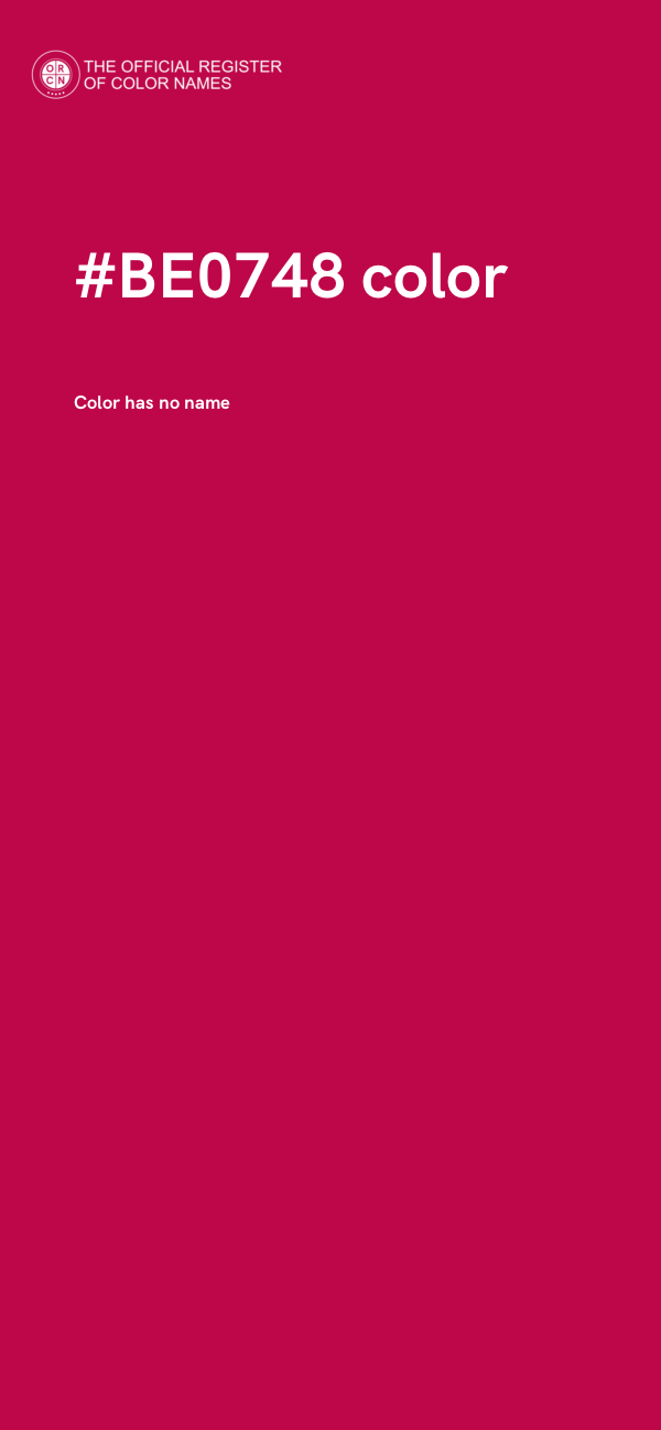 #BE0748 color image