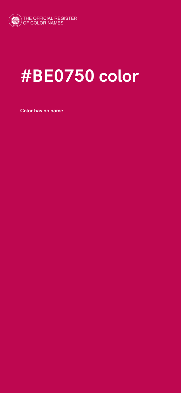 #BE0750 color image
