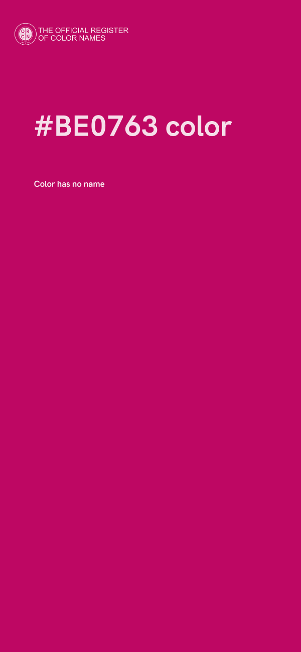 #BE0763 color image