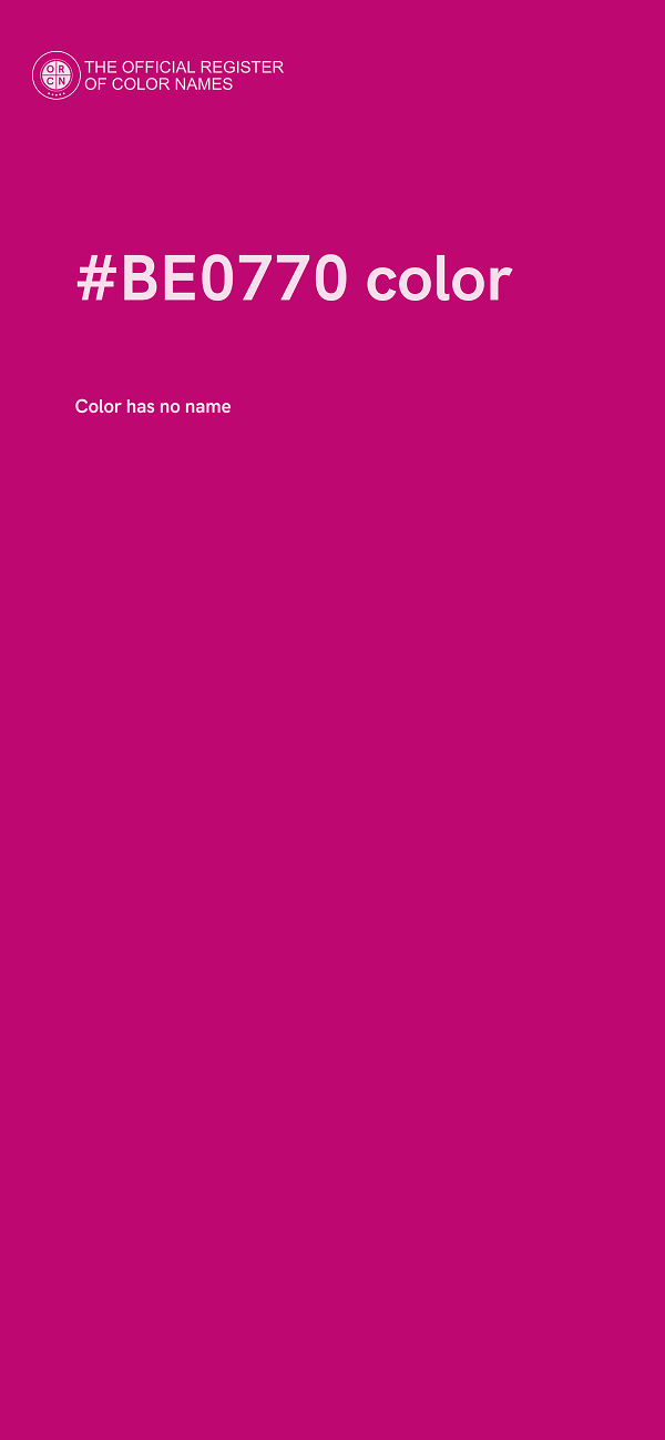 #BE0770 color image