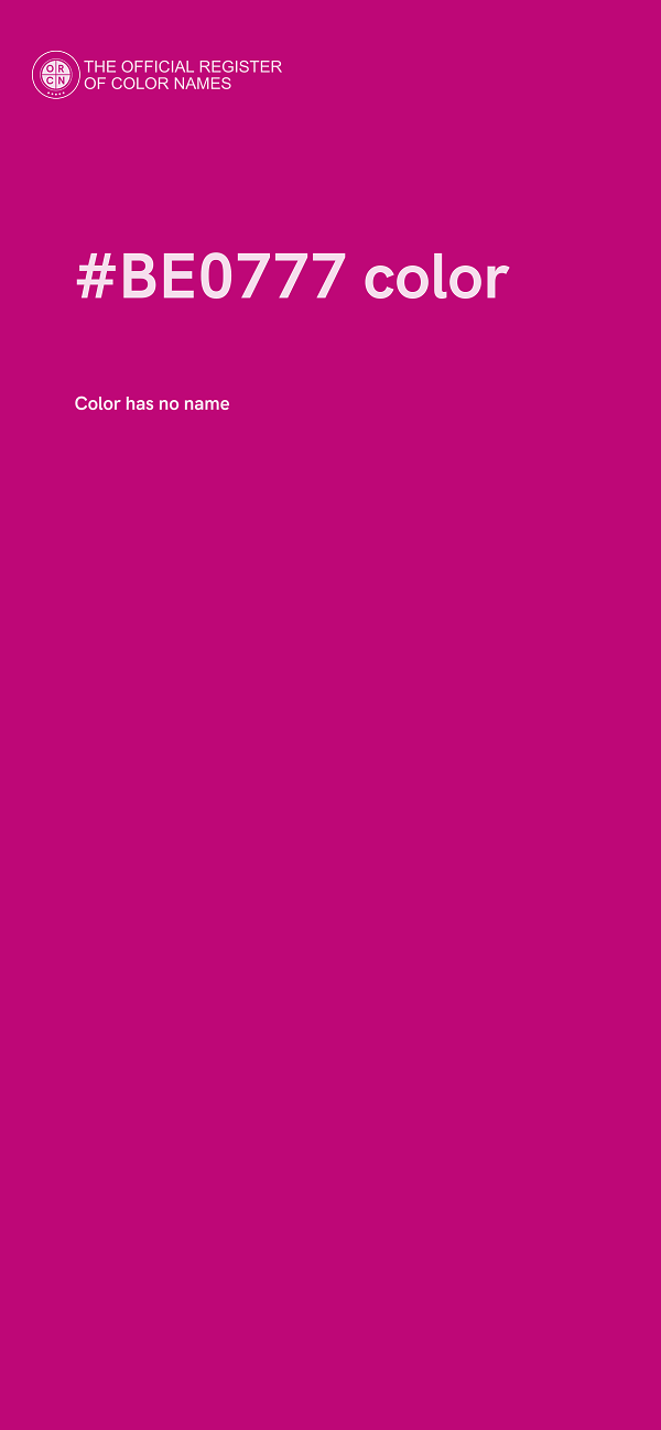 #BE0777 color image
