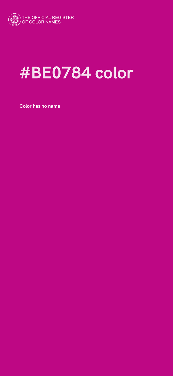 #BE0784 color image