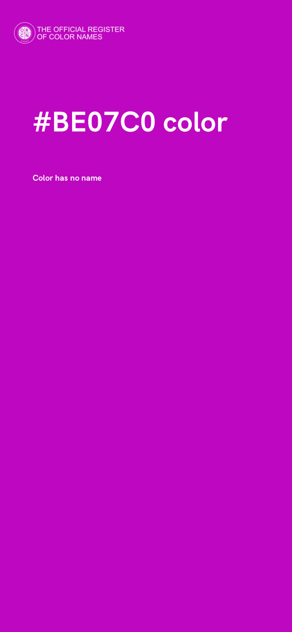 #BE07C0 color image