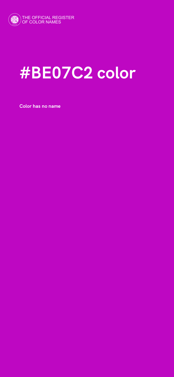 #BE07C2 color image