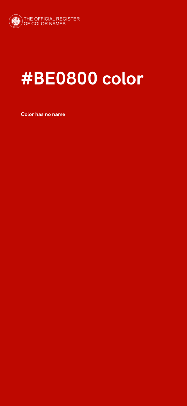 #BE0800 color image
