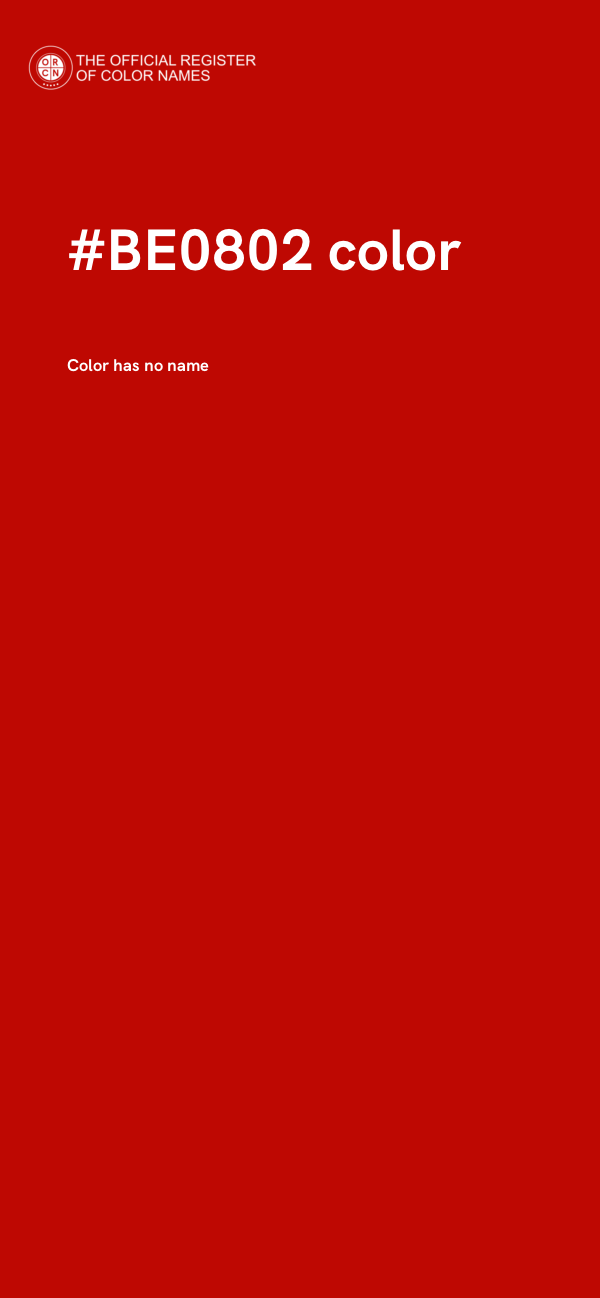 #BE0802 color image