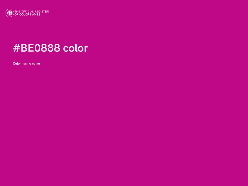 #BE0888 color image