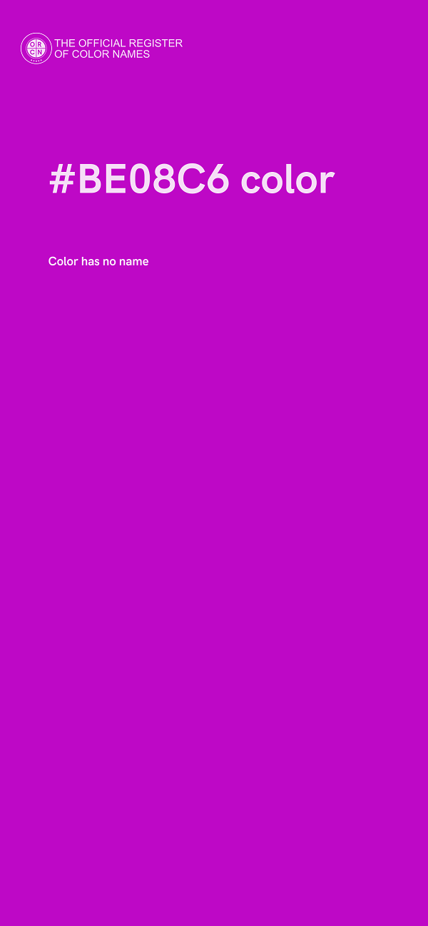 #BE08C6 color image