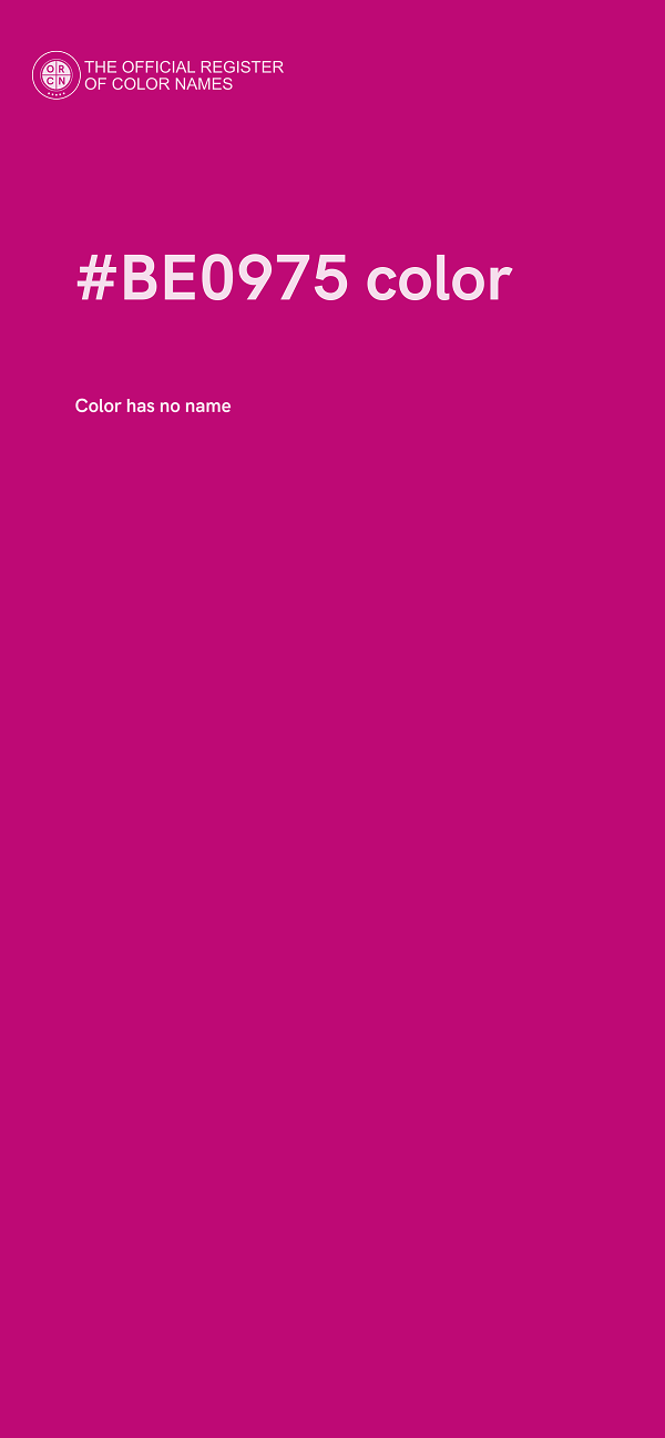 #BE0975 color image
