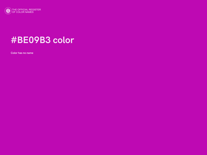 #BE09B3 color image