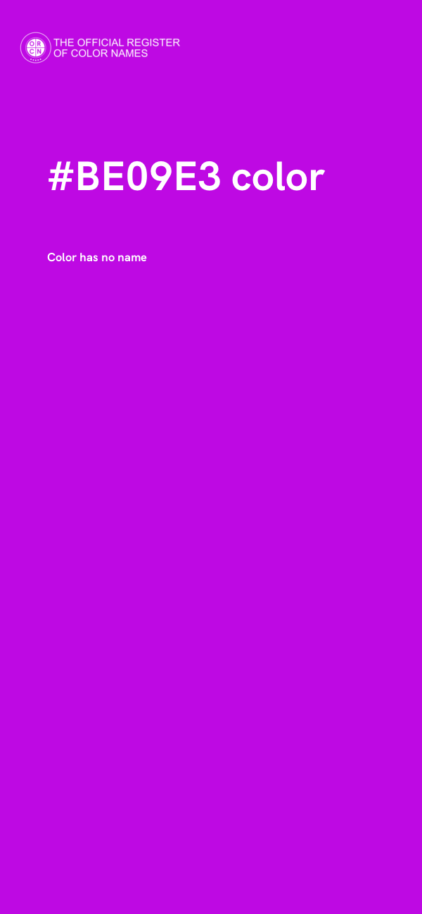 #BE09E3 color image