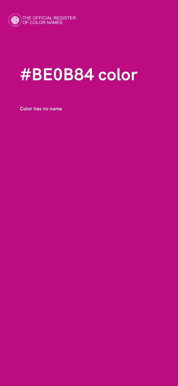 #BE0B84 color image