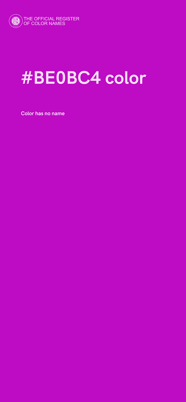 #BE0BC4 color image