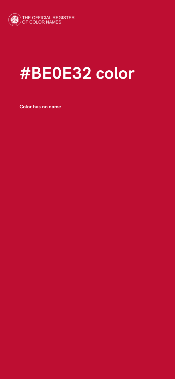#BE0E32 color image