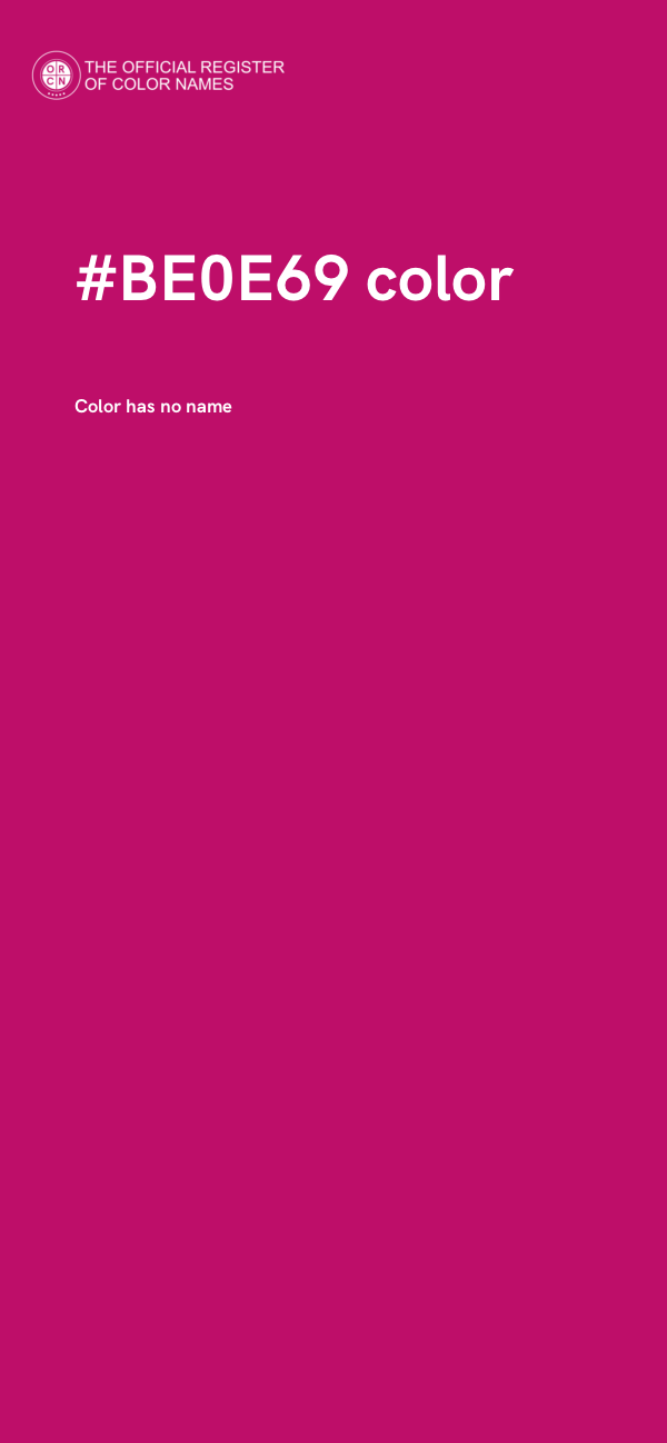 #BE0E69 color image