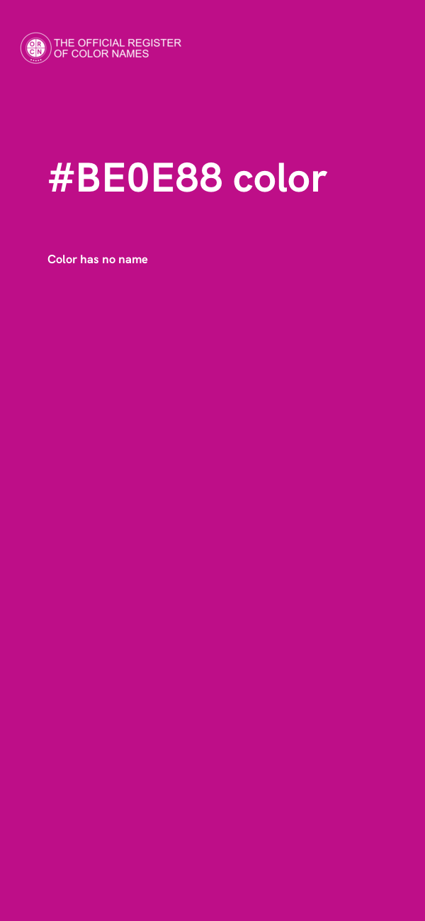 #BE0E88 color image