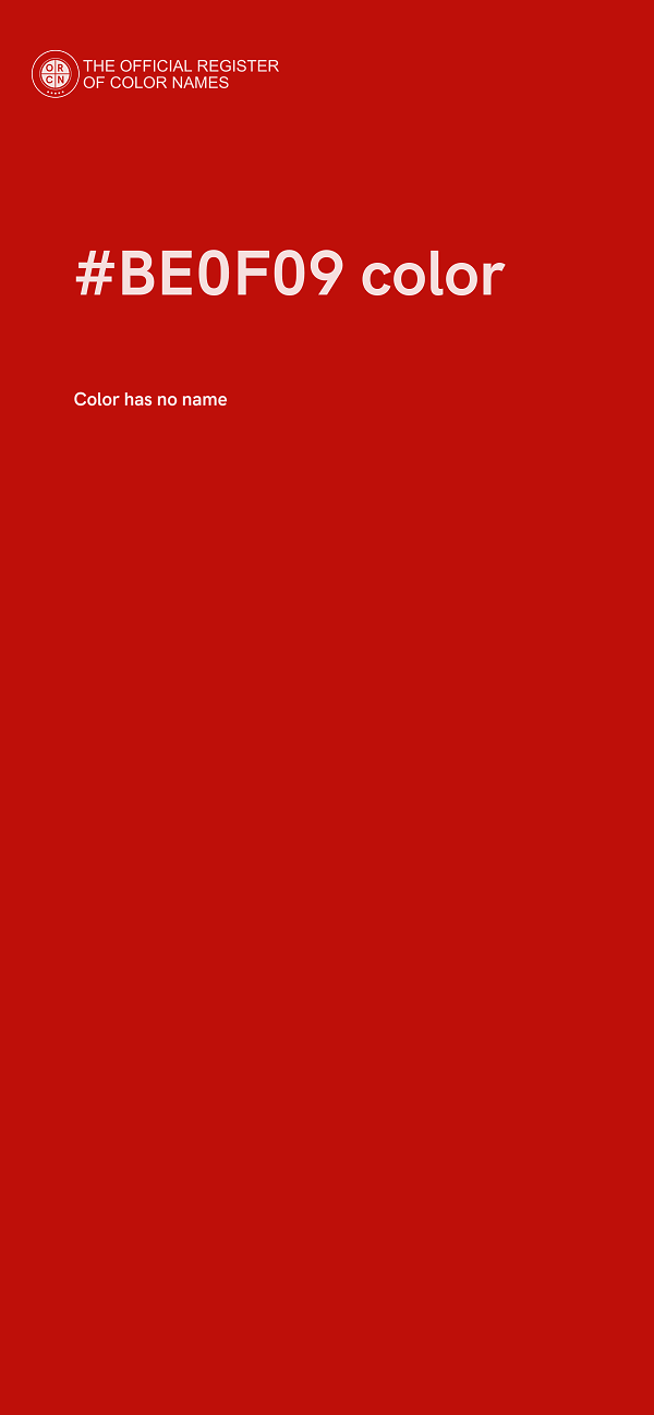#BE0F09 color image