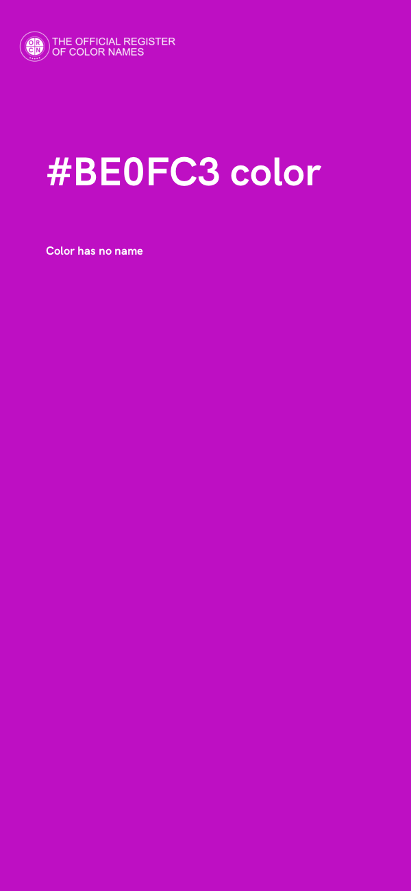 #BE0FC3 color image