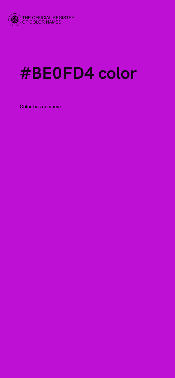 #BE0FD4 color image