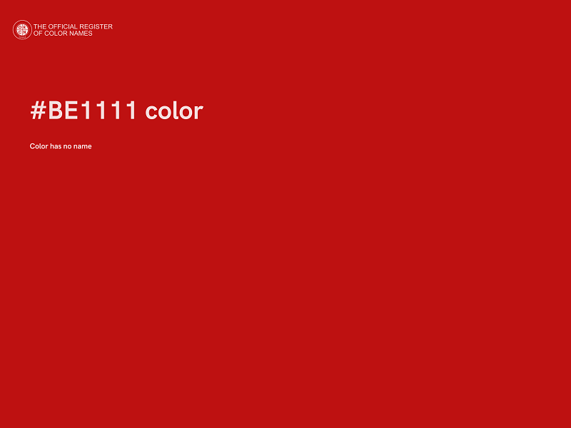 #BE1111 color image