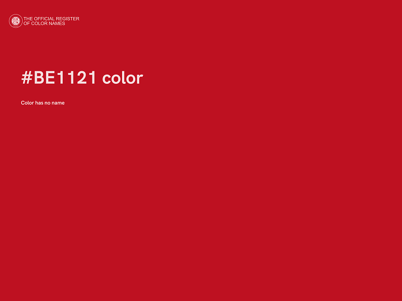 #BE1121 color image