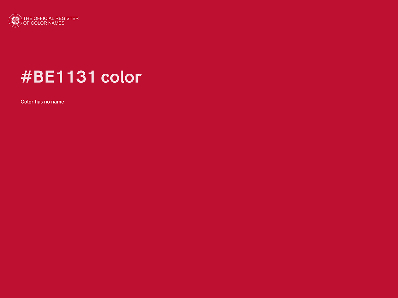 #BE1131 color image