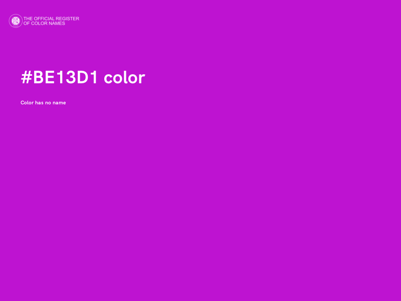 #BE13D1 color image