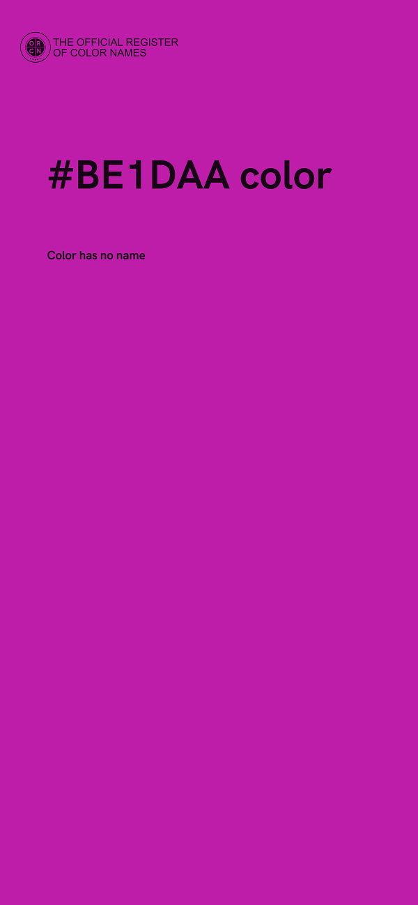 #BE1DAA color image
