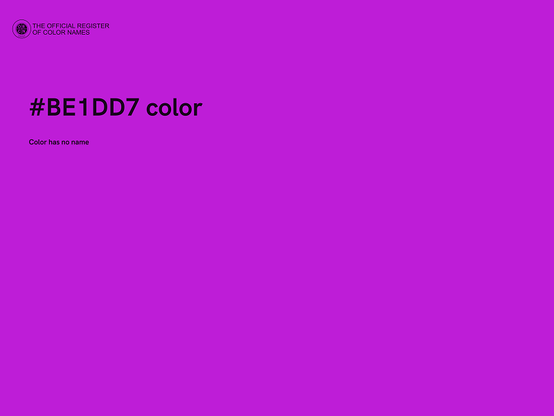 #BE1DD7 color image