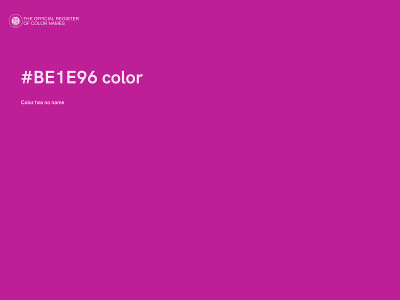 #BE1E96 color image