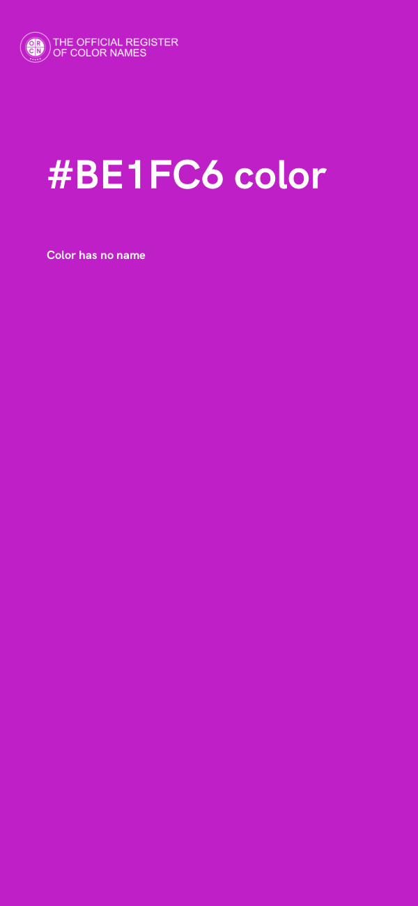 #BE1FC6 color image