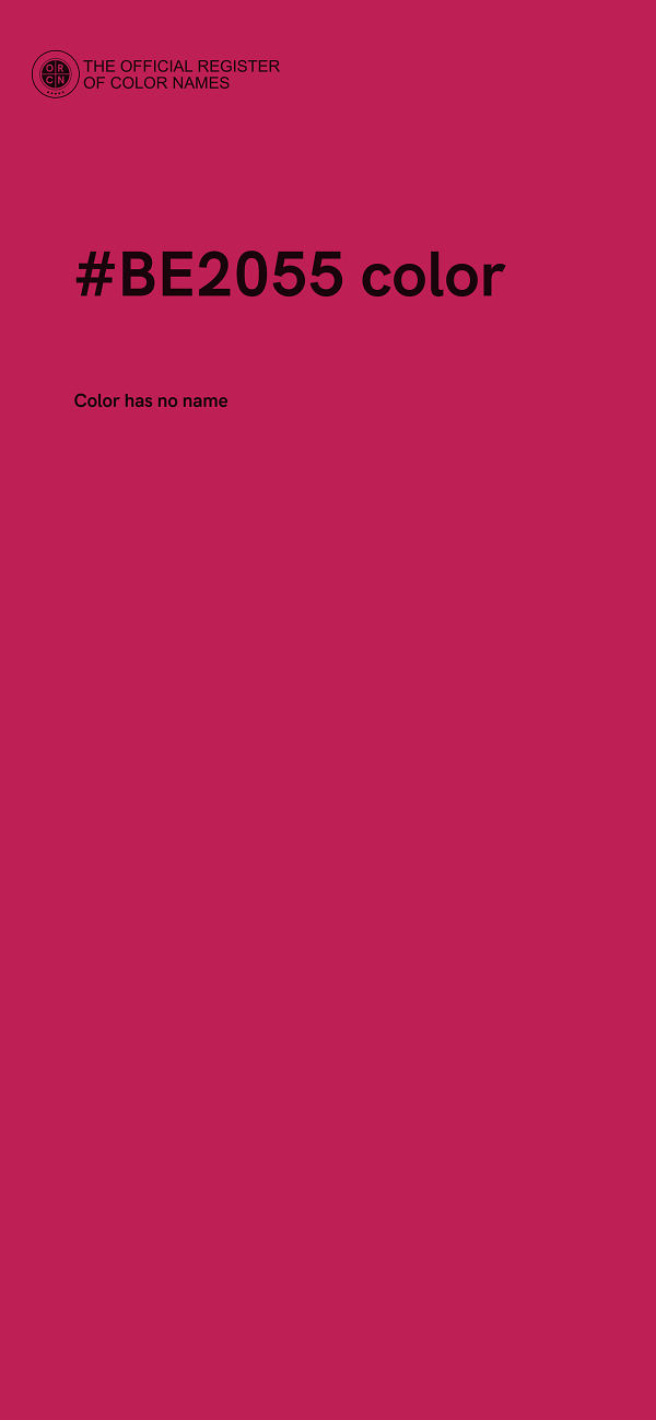 #BE2055 color image