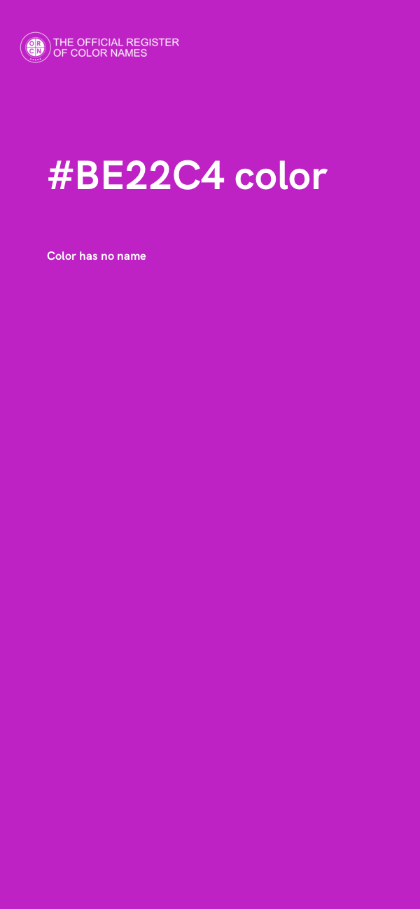 #BE22C4 color image