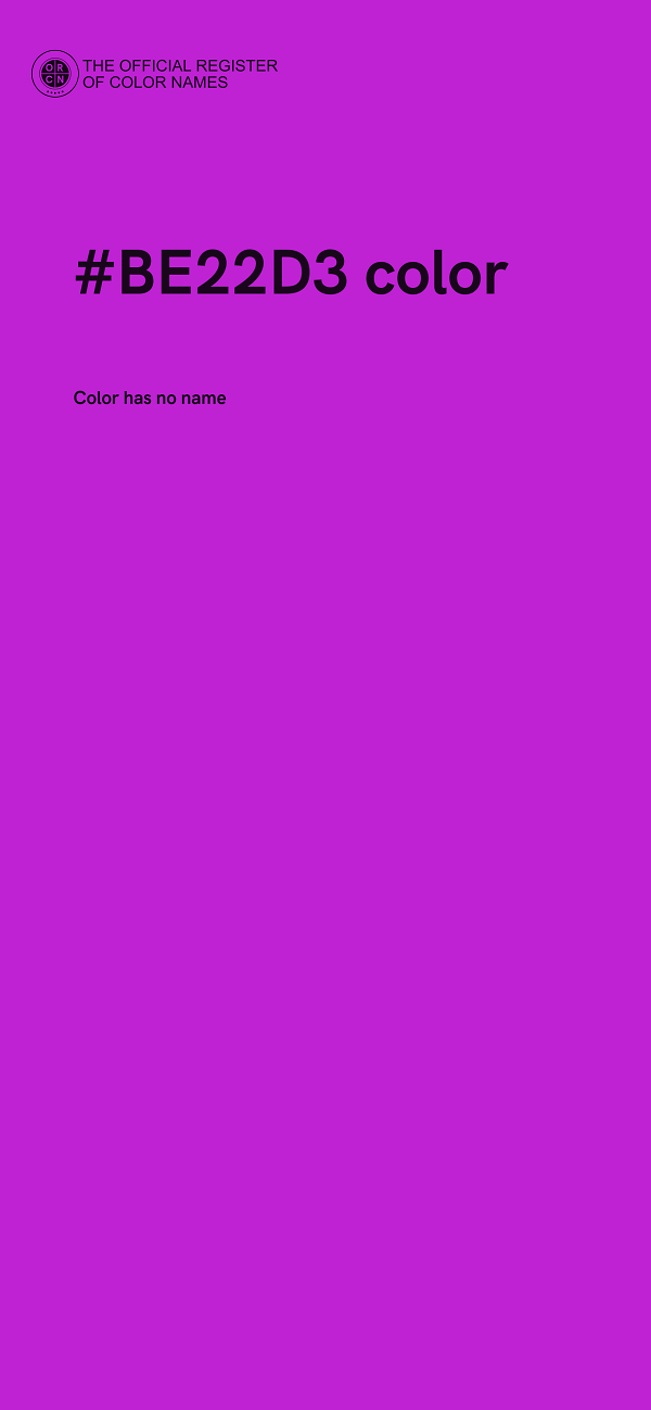 #BE22D3 color image