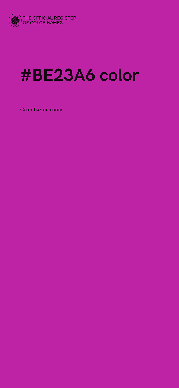 #BE23A6 color image