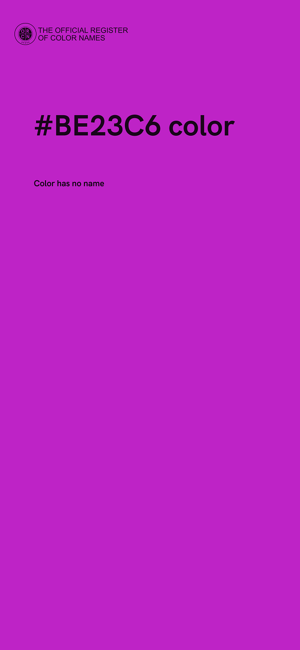 #BE23C6 color image