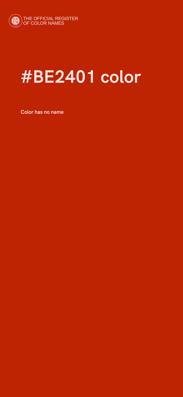 #BE2401 color image