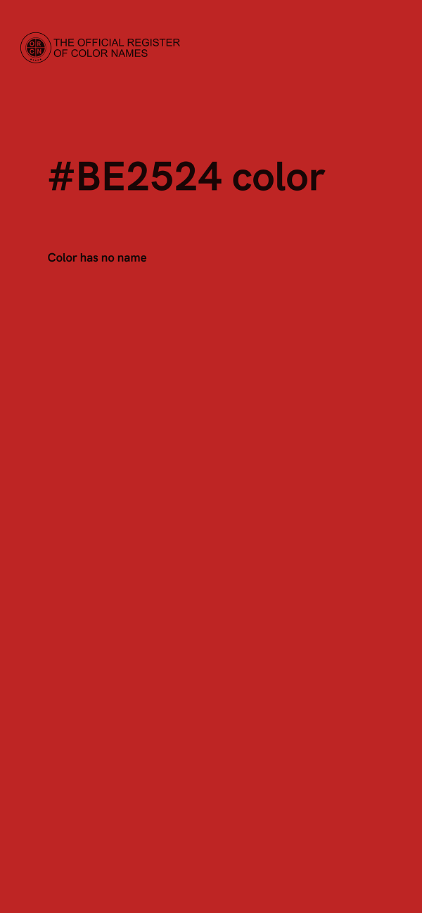 #BE2524 color image